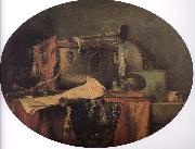 Jean Baptiste Simeon Chardin Military ceremonial instruments oil painting artist
